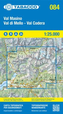 Val Masino, Val di Mello, Val Codera 1:25.000