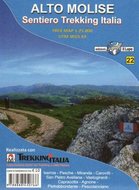 Alto Molise, Sentiero Trekking Italia f.22 1:25.000