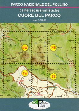 Parco Nazionale del Pollino set 4 carte 1:20.000 - il cuore del Parco