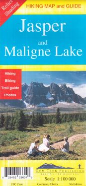 Jasper and Maligne Lake 1:100.000 