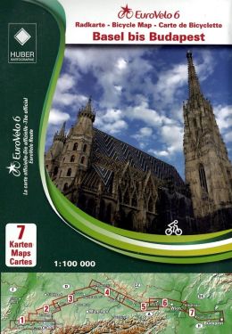 Euro Velo 6 (3) Basel - Budapest 1:100.000 - 7 mappe - Pista Ciclabile del Danubio