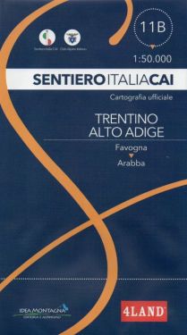 Sentiero Italia Trentino Alto Adige 11B 1:50.000 Favogna - Arabba