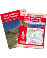 14 - Valle dell'Orco, Gran Paradiso carta dei sentieri 1:25.000 ANTISTRAPPO 2018 con guida