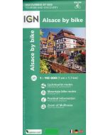 L'Alsace à vélo cyclocarte 1:110.000