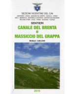 Canale del Brenta e Massiccio del Grappa 1:25.000