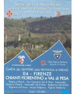 Appennino Fiorentino f.4 1:25.000 - Firenze, Chianti Fiorentino e Val di Pesa