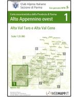 Alto Appennino Parmense ovest - Alta Val Taro e Alta Val Ceno f.1 1:25.000