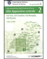 Alto Appennino Parmense centrale - Val Taro, Val Tarodine, Val Noveglia, Val Pessola f.2 1:25.000