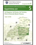 Appennino Parmense est - Val Barganza, Val Parma, Val Termina f.5 1:25.000