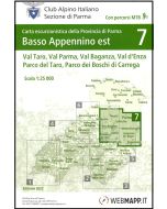 Basso Appennino Parmense est - Val Taro, Val Parma, Val Baganza, Val d'Elsa f.7 1:25.000