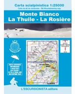 Monte Bianco, La Thuile, La Rosière scialpinistica 1:25.000