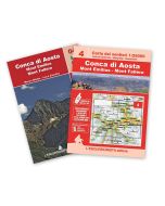 04 - Conca di Aosta, Mont Emilius, Mont Fallère carta dei sentieri 1:25.000 ANTISTRAPPO 2021