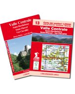 13 - Valle Centrale, Saint-Barthélemy, Saint-Marcel, Val Clavalité carta dei sentieri 1:25.000