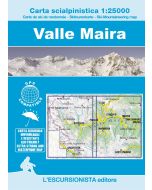  Valle Maira carta scialpinistica 1:25.000 IMPERMEABILE