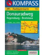 Donauradweg Regensburg - Bratislava 1:125.000