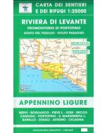 Riviera di Levante Promontorio di Portofino, Golfo del Tigullio, Golfo Paradiso 1:25.000