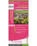 Grand Est (Ardenne-Champagne, Alsace-Lorraine) 1:250.000