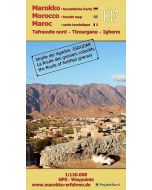 Tafraoute-Nord, Tizourgane, Igherm + The Route of fortified Granary 1:100.000 - K13