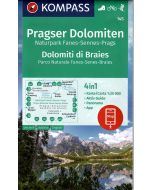 Dolomiti di Braies, Parco Naturale Fanes, Senes, Braies 1:25.000