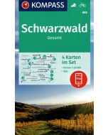 Schwarzwald - Foresta Nera set 4 carte 1:50.000