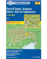 Forni di Sopra, Ampezzo, Sàuris, Alta Val Tagliamento 1:25.000