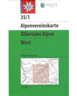 Zillertaler Alpen West 1:25.000