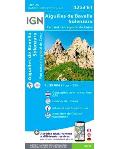 Aiguilles de Bavella, Solenzara 1:25.000