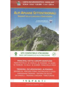 Alpi Apuane Settentrionali 1:20.000 - Lunigiana - Garfagnana