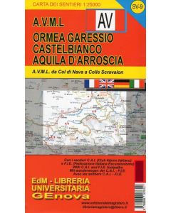 Ormea, Garessio, Castelbianco, Aquila d'Arroscia f.SV9 1:25.000