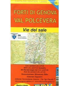 Forti di Genova, Val Polcevera, Vie del Sale f.GE10 1:25.000