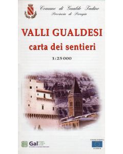 Carta dei sentieri delle Valli Gualdesi (Gualdo Tadino) 1:25.000