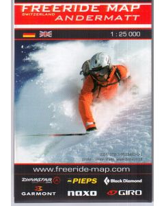 Andermatt freeride map 1:25.000