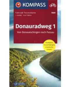 Donauradweg 1 1:50.000 Donaueschingen-Passau