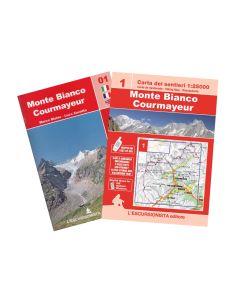 01 - Monte Bianco, Courmayeur carta dei sentieri 1:25.000 ANTISTRAPPO 2023