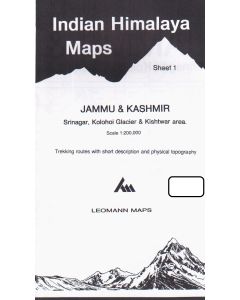 Jammu & Kashmir, Srinagar, Kolohoi Glacier, Kishtwar  sheet 1 - 1:200.000