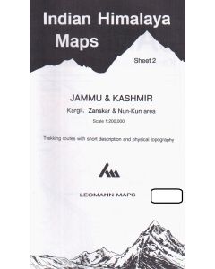 Jammu & Kashmir, Kargil, Zanskar, Nun-Kun sheet 2 - 1:200.000