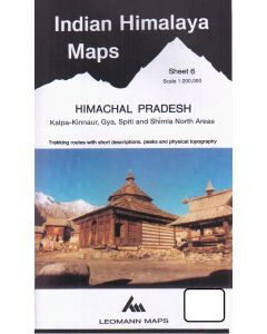 Himachal Pradesh, Kalpa-Kinnaur, Gya, Spiti e Shimla North sheet 6 - 1:200.000