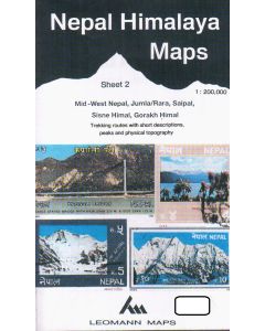 Mid-West Nepal, Jumla/Rara, Saipal, Sisne Himal, Gorakh Himal sheet 2 - 1:200.000