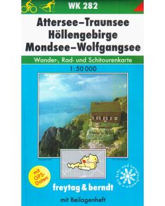 Attersee, Traunsee, Hollengebirge, Mondsee, Wolfgangsee 1:50.000