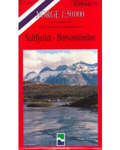 Saltfjellet, Borvasstindan 1:50.000 - 8 mappe