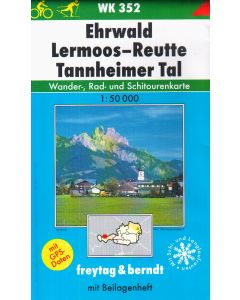 Ehrwald, Lermoos, Reutte, Tannheimer Tal 1:50.000