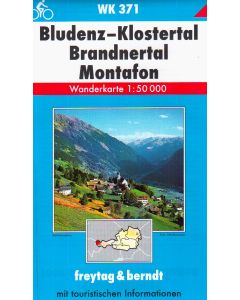 Bludenz, Klostertal, Brandnertal, Montafon 1:50.000