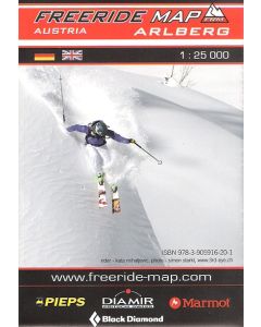 Arlberg freeride map 1:25.000