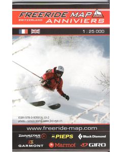 Anniviers freeride map 1:25.000