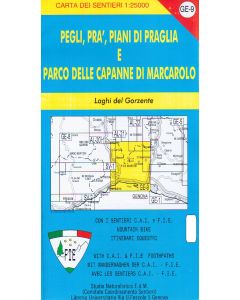 Pegli, Prà, Piani di Praglia e Parco delle Capanne di Marcarolo f.GE9 1:25.000