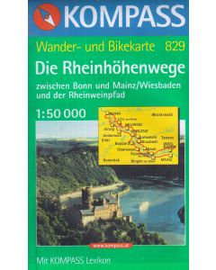 Die Rheinhöhenwege 1:50.000