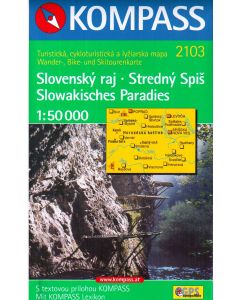 Slovensky raj, Stredny Spis, Slowakisches Paradies 1:50.000 