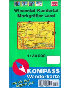 Wiesental, Kandertal, Markgräfler Land 1:30.000