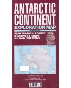 Antartic Continent exploration map 1:6.800.000