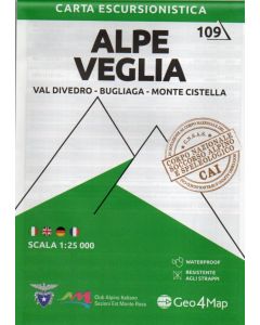 Alpe Veglia, Val Divedro, Bugliaga, Monte Cistella 1:25.000 (109)